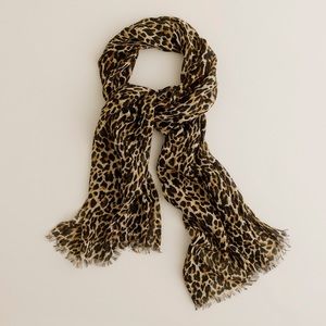 J.Crew Leopard Print Scarf